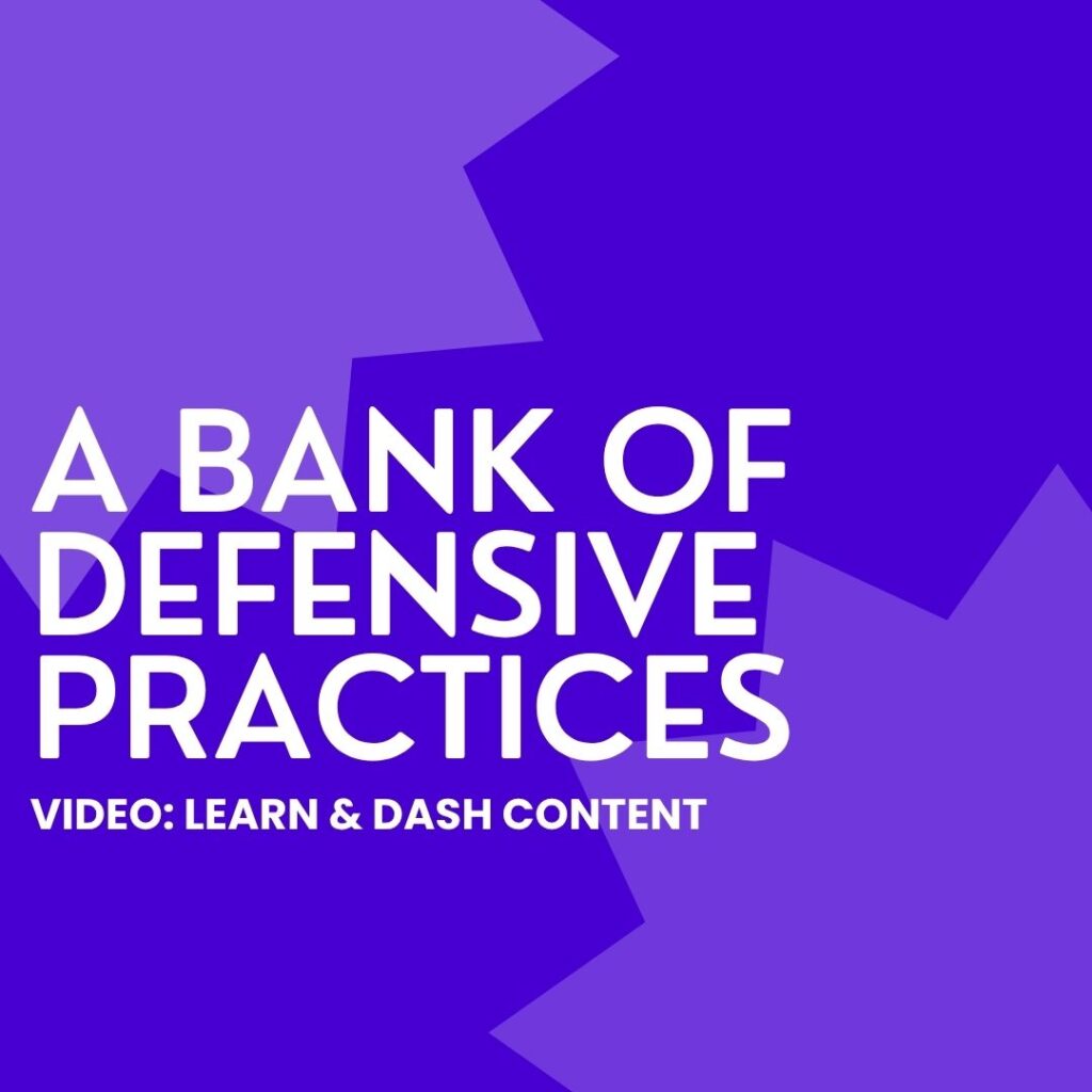 A Bank of Defensive Practices